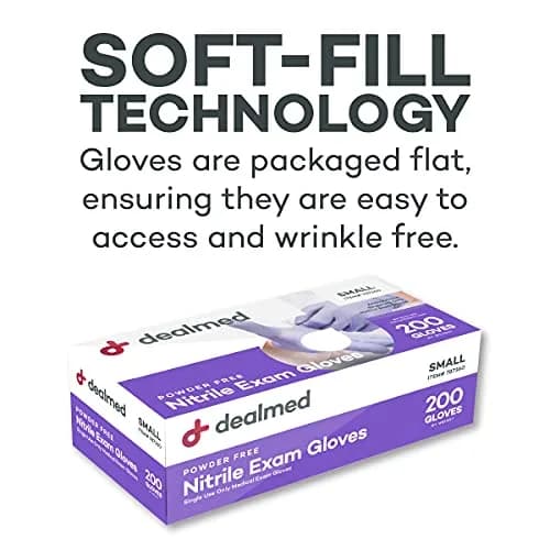 Dealmed Nitrile Exam Gloves Small (200 Count) | Powder-Free & Latex-Free Protection thumbnail 6
