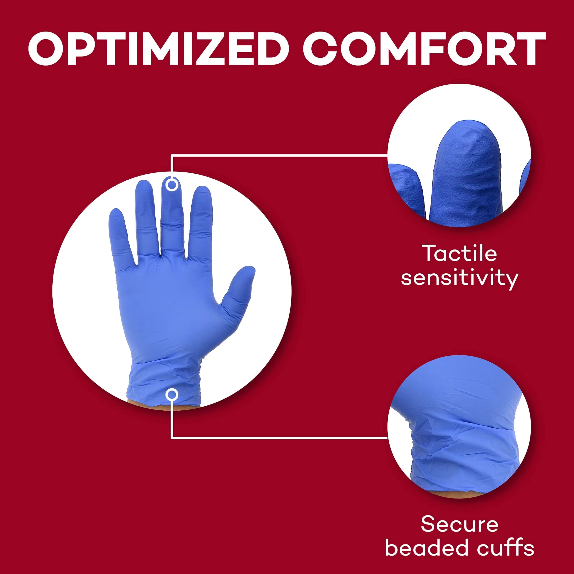 Dealmed Nitrile Exam Gloves Small (200 Count) | Powder-Free & Latex-Free Protection - view 3