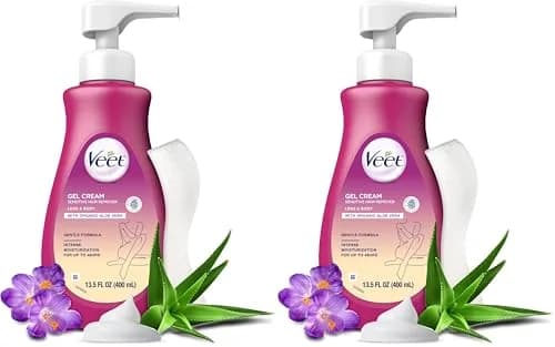 Veet Sensitive Skin Hair Removal Cream For Women, Painless Bikini Hair Removal Gel 540ml (18.25 Fl Oz) | Dermatologically Tested for Smooth Skin thumbnail 1