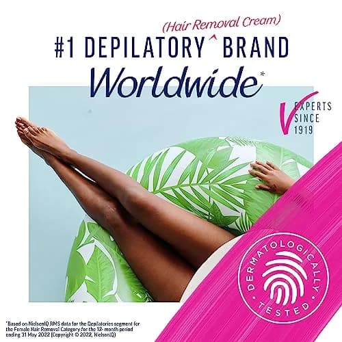 Veet Sensitive Skin Hair Removal Cream For Women, Painless Bikini Hair Removal Gel 540ml (18.25 Fl Oz) | Dermatologically Tested for Smooth Skin thumbnail 2