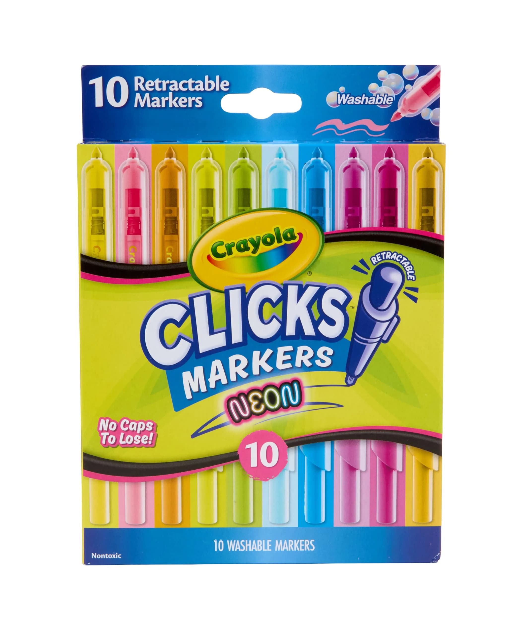 Crayola Clicks 2.0mm Mechanical Colored Pencil Set, Neon, 1 Count (Pack of 1) - Vibrant Retractable Writing Tool - main product image