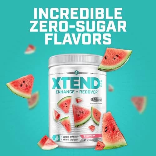 Xtend EAA + BCAA Powder with 10g EAAs Watermelon 40 Servings | Supports Muscle Growth & Recovery thumbnail 6