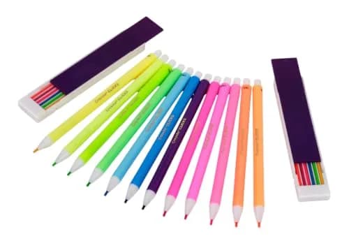 Crayola Clicks Mechanical Colored Pencil Set 12 Neon Colors 2.0mm | Smooth Lines for Kids Ages 5+ thumbnail 4