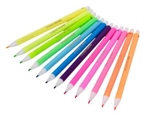 Crayola Clicks Mechanical Colored Pencil Set 12 Neon Colors 2.0mm | Smooth Lines for Kids Ages 5+ thumbnail 5