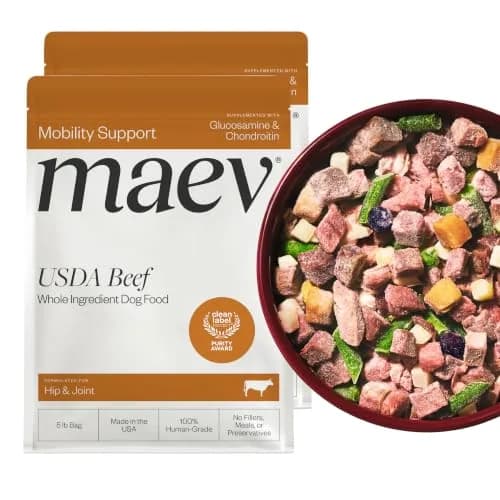 Maev Human-Grade Frozen Beef Dog Food 10 lb | Hip & Joint Support with Real Beef & Vegetables thumbnail 1