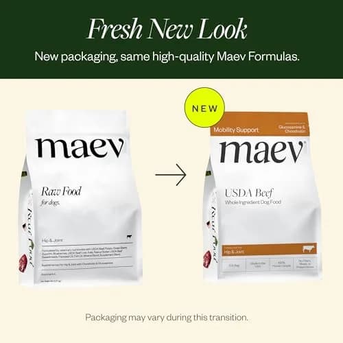 Maev Human-Grade Frozen Beef Dog Food 10 lb | Hip & Joint Support with Real Beef & Vegetables thumbnail 2