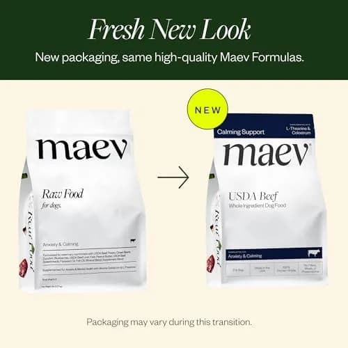 Maev Human-Grade Frozen Beef Dog Food 10 lb | Anxiety & Calming Support thumbnail 2