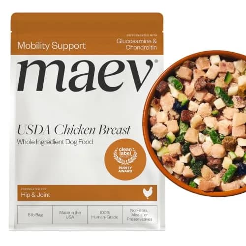 Maev Human-Grade Frozen Chicken Dog Food, Hip & Joint Support, 5 lb | Supports Mobility & Inflammation thumbnail 1
