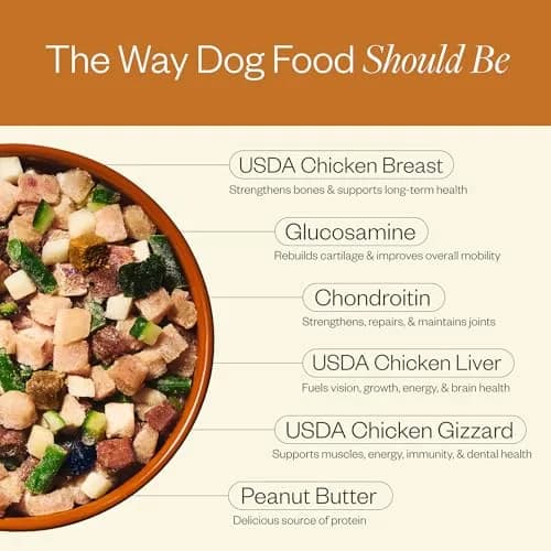 Maev Human-Grade Frozen Chicken Dog Food, Hip & Joint Support, 5 lb | Supports Mobility & Inflammation thumbnail 4