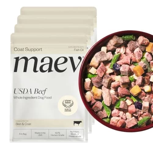 Maev Human-Grade Frozen Beef Dog Food 20 lb | Supports Skin & Coat, Immune & Joint Health - main product image