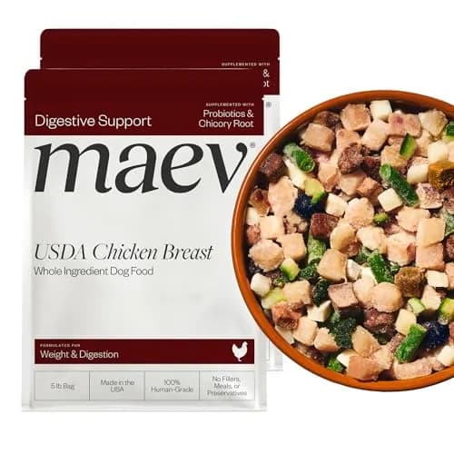 Maev Human-Grade Frozen Chicken Dog Food 10 lb | Supports Digestion & Weight thumbnail 1