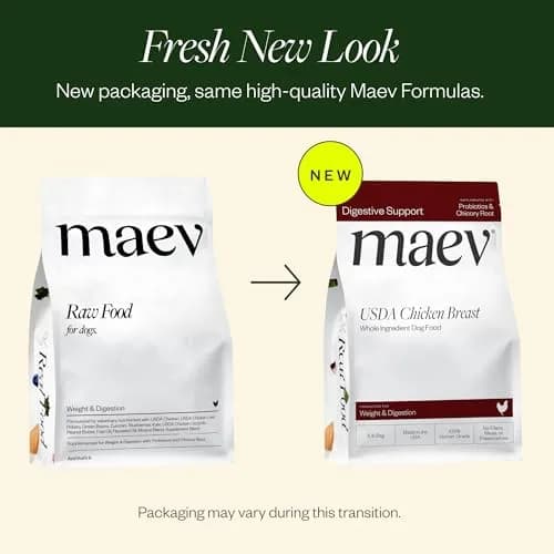 Maev Human-Grade Frozen Chicken Dog Food 10 lb | Supports Digestion & Weight thumbnail 2