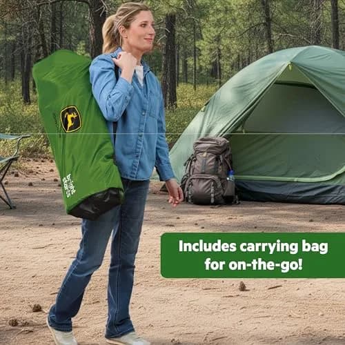 Bright Starts John Deere Pop 'N Jump Portable Baby Jumper | Foldable Indoor/Outdoor Baby Jumper with Sensory Activities, Ages 6–12 Months thumbnail 4