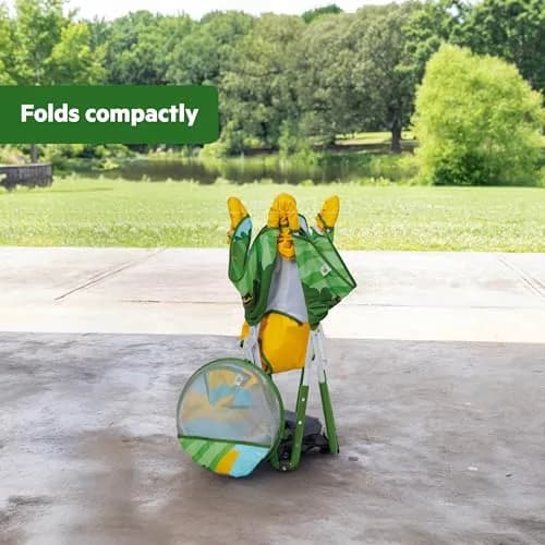 Bright Starts John Deere Pop 'N Jump Portable Baby Jumper | Foldable Indoor/Outdoor Baby Jumper with Sensory Activities, Ages 6–12 Months thumbnail 6