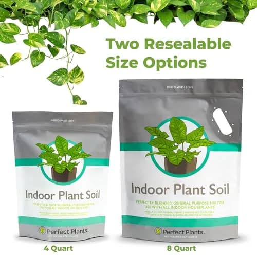 Perfect Plants Indoor Plant Soil, 8 qt (2-Pack), Coco Coir Potting Mix | Organic, Moisture-Drain & Easy to Store thumbnail 6
