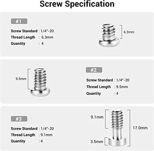 SMALLRIG 1/4" Allen Wrench Screws Pack of 24 Stainless Steel | Durable Camera Accessories thumbnail 2