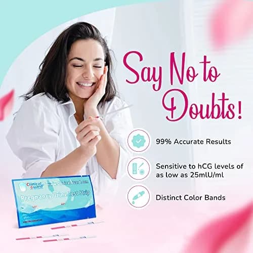Clinical Guard Pregnancy Test Strips Pack of 5 | Sensitive & Accurate Home HCG Test Kit thumbnail 3