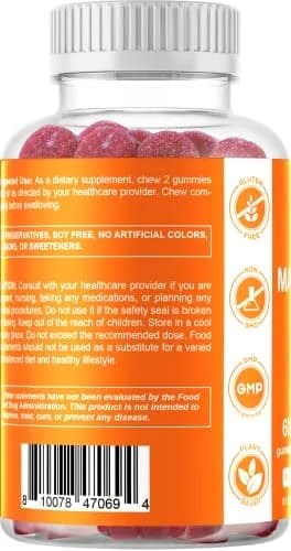 Vitamatic Magnesium Gummies 600mg | Vegan Relaxation & Muscle Support | 6 Pack thumbnail 9