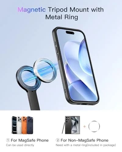 SpereSeren Portable Cellphone Stand for Recording Travel | Magnetic Tripod for Video & Photos thumbnail 5