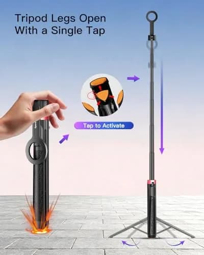 SpereSeren Portable Cellphone Stand for Recording Travel | Magnetic Tripod for Video & Photos thumbnail 2