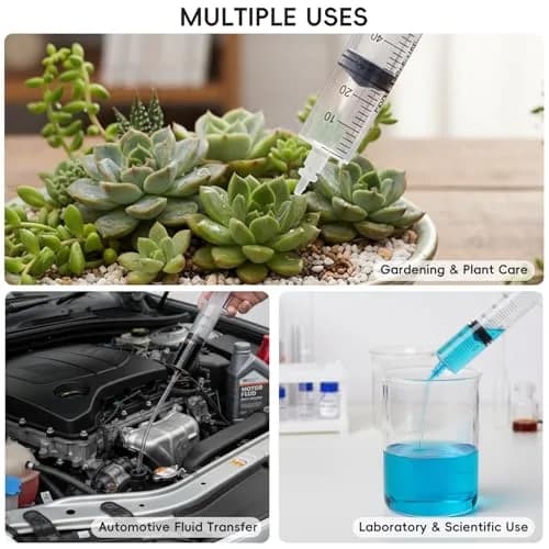 DEPEPE 60ml Plastic Syringe with 13in Tubing & Luer Connections (2-Pack, Transparent) | Sterile Lab Sample Injection thumbnail 6