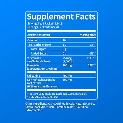 Nello Supercalm Powdered Drink Mix Cucumber Lime 20 Servings (Pack of 1) | Cortisol Reducer & Sleep Aid Supplement thumbnail 7