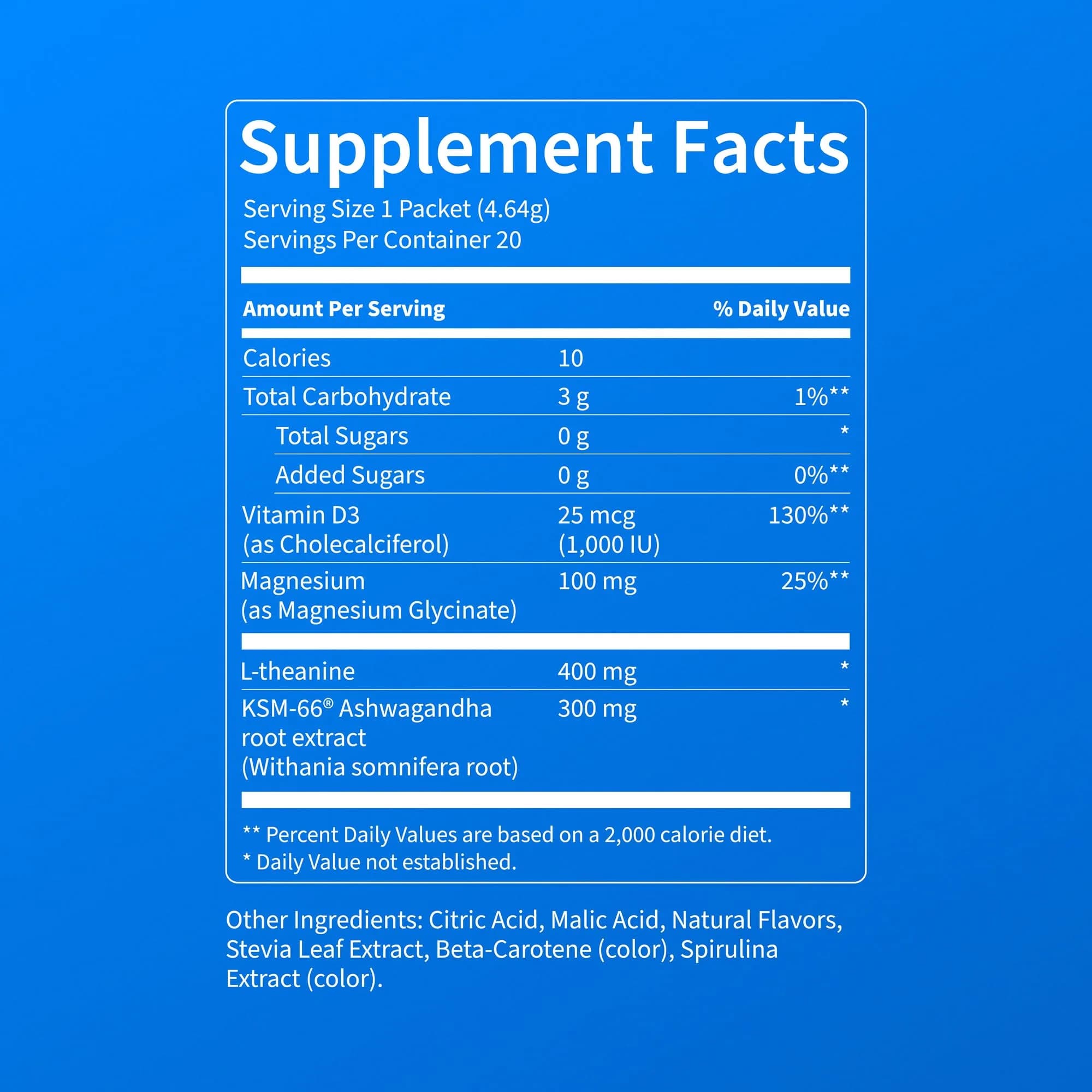 Nello SuperCalm Powdered Drink Mix Cucumber Lime 20 Ct | Cortisol Reducer and Sleep Aid Supplement - view 7