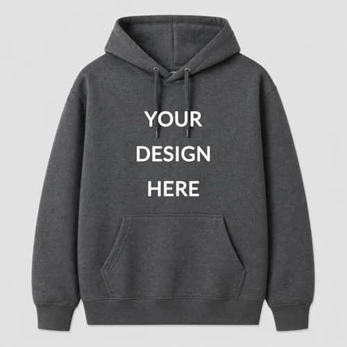 Maydear Custom Hoodie Unisex Pullover Sweatshirt Dark Gray | Personalized with Photo, Logo or Text, For Men & Women thumbnail 1