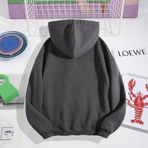 Maydear Custom Hoodie Unisex Pullover Sweatshirt Dark Gray | Personalized with Photo, Logo or Text, For Men & Women thumbnail 3