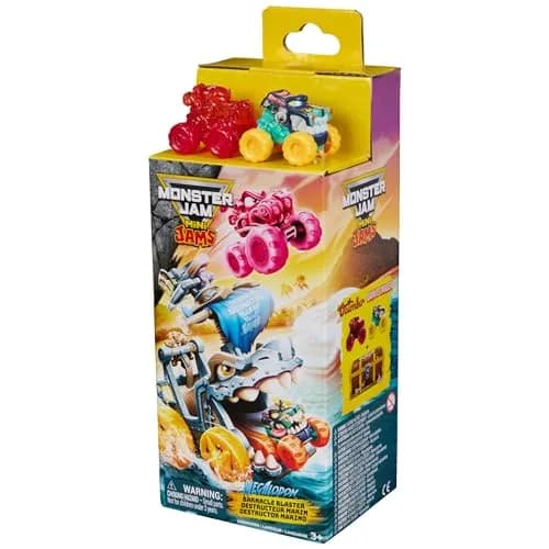 Monster Jam Mini Jams Megalodon Barnacle Blaster Playset | Dual Launch & Storage Toy for Kids thumbnail 7