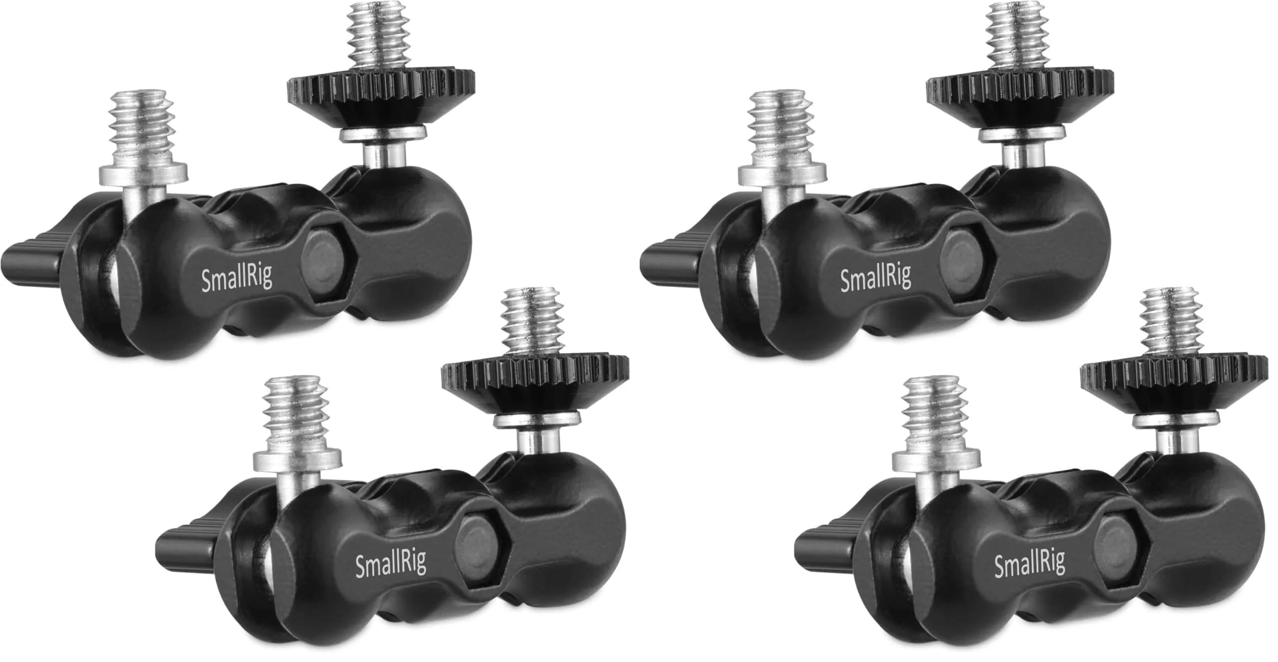 SMALLRIG Universal Magic Arm with Ballhead 2158 (2-Pack, Black) | 1/4" Screw Mounts for Camera Rigs - main product image
