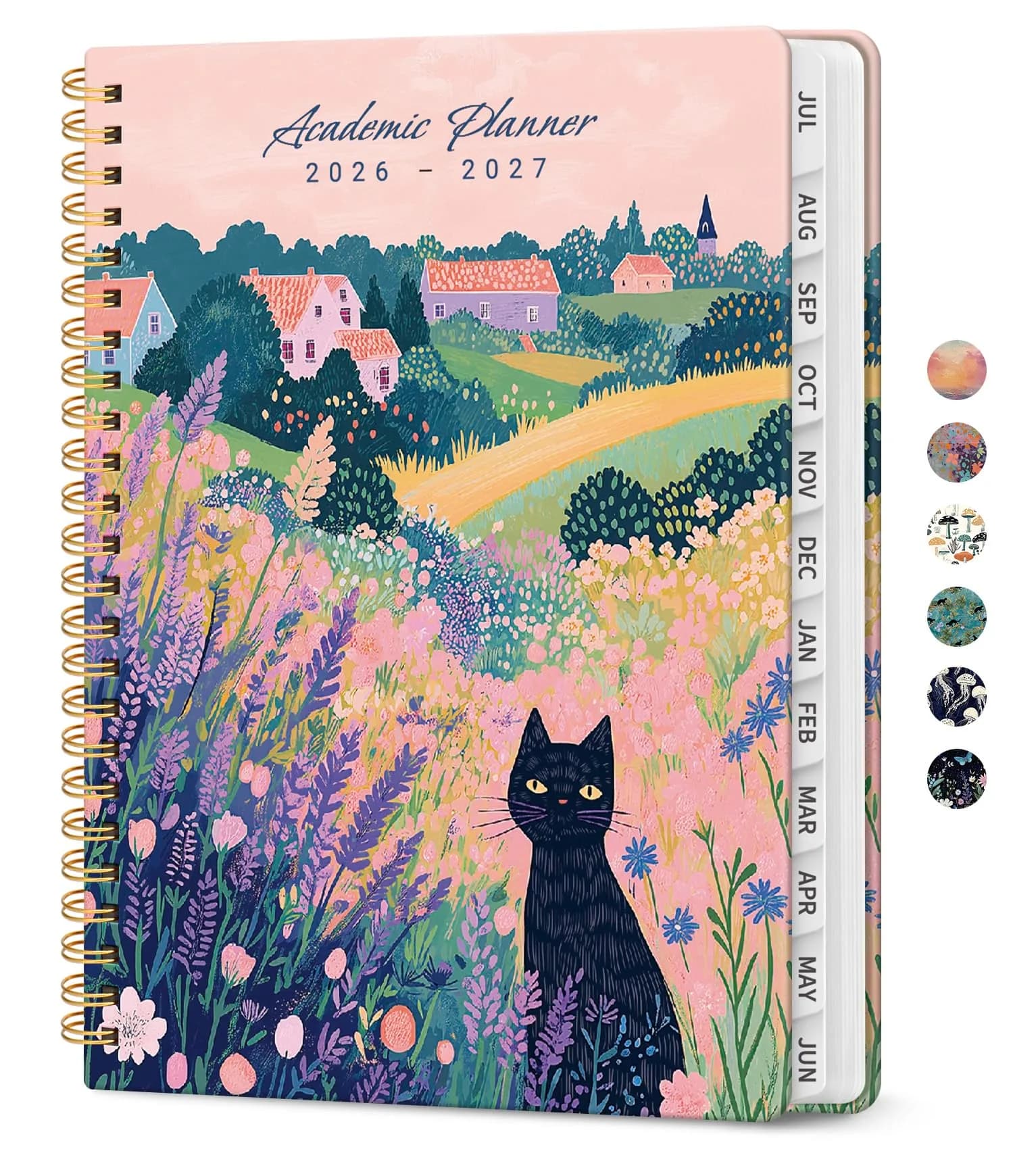 Taja Academic Planner 2026-2027, Jul 2026-Jun 2027 Monthly & Weekly Calendar Planner (A5 Size, 6.3"x8.5") | Acid-Free Paper Planner - main product image