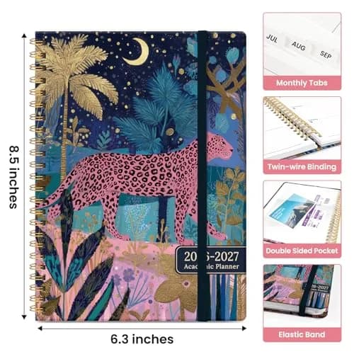 Taja Academic Planner 2026-2027, Jul 2026-Jun 2027 Monthly & Weekly Planner Calendar, 6.3"x8.5" (A5) | Structured Planning for Students & Professionals thumbnail 4