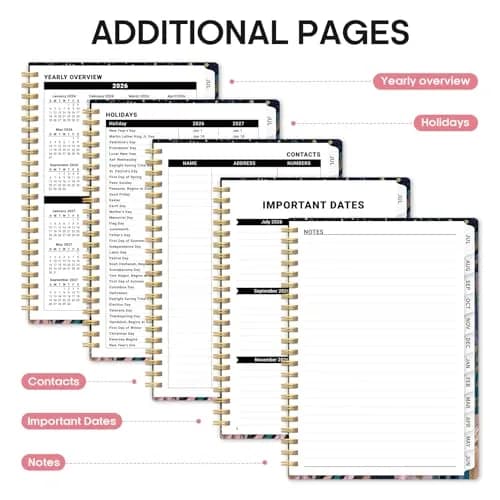 Taja Academic Planner 2026-2027, Jul 2026-Jun 2027 Monthly & Weekly Planner Calendar, 6.3"x8.5" (A5) | Structured Planning for Students & Professionals thumbnail 5