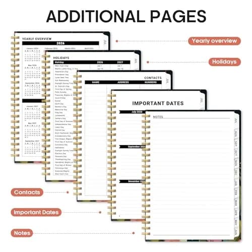 Taja Planner 2026-2027 Academic Planner 146 Pages (A5 Size) | Monthly & Weekly Calendar Organizer with Tabs thumbnail 5