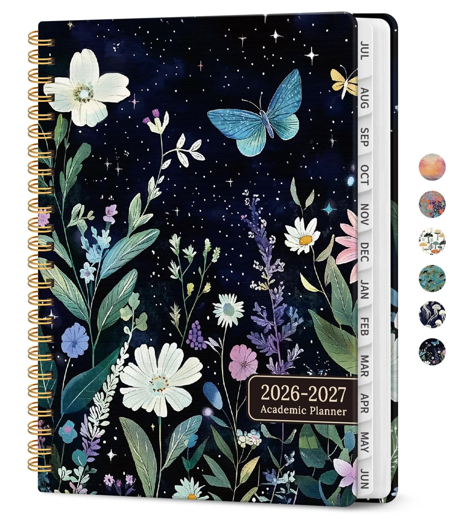 Taja Planner 2026-2027, Jul 2026-Jun 2027 Monthly & Weekly Calendar Planner 28.7 cm (11 inches) | Academic Planning with Tabs & Motivational Quotes — U-Celestial