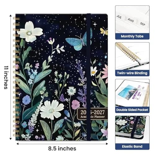 Taja Planner 2026-2027, Jul 2026-Jun 2027 Monthly & Weekly Calendar Planner 28.7 cm (11 inches) | Academic Planning with Tabs & Motivational Quotes thumbnail 4
