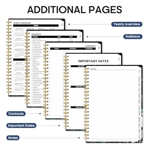 Taja Planner 2026-2027, Jul 2026-Jun 2027 Monthly & Weekly Calendar Planner 28.7 cm (11 inches) | Academic Planning with Tabs & Motivational Quotes thumbnail 5