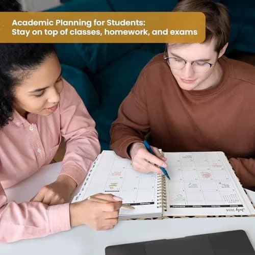 Taja Academic Planner 2026-2027, Monthly & Weekly, 28.4cm x 22.5cm (11" x 8.5") | Organized Planning for Students & Professionals thumbnail 6