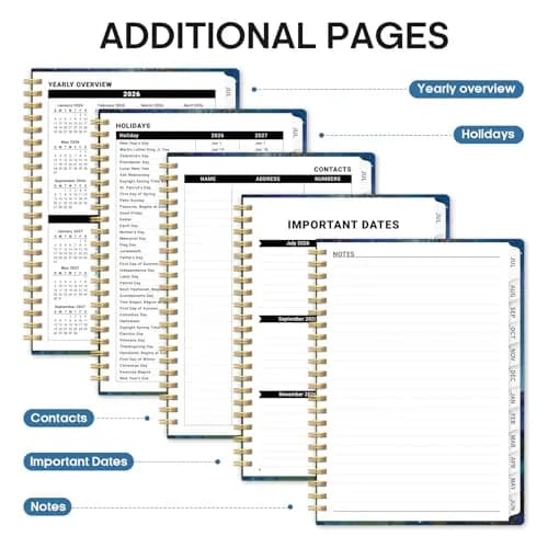 Taja Academic Planner 2026-2027, Jul 2026-Jun 2027 Monthly & Weekly Planner, 8.5x11 Inches | Year-Long Organization for Students & Professionals thumbnail 5