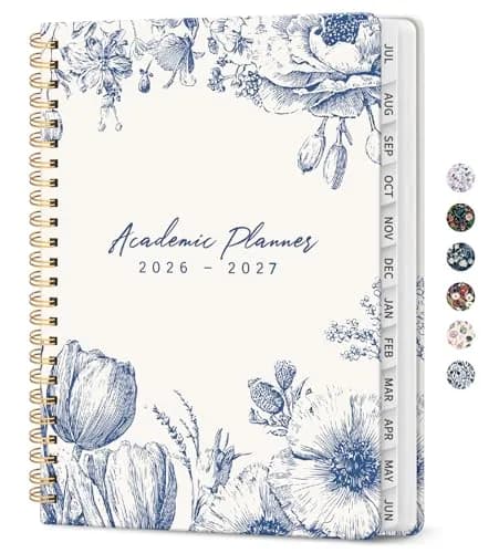 Taja Academic Planner 2026-2027, Monthly & Weekly Jul 2026-Jun 2027 Planner, 28.4cm (11") x 22.5cm (8.5") | Smooth Ink Flow Acid-Free Paper thumbnail 1