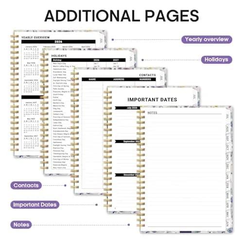 Taja 2026-2027 Academic Planner Monthly Weekly 8.5" x 11" | Organized Planning for Students & Professionals thumbnail 5