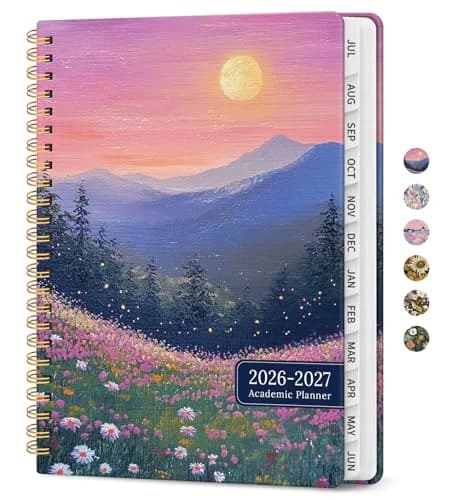 Taja 2026-2027 Academic Planner Monthly Weekly Spiral Hardcover 146 Pages | Organized Planning for Students and Professionals thumbnail 1