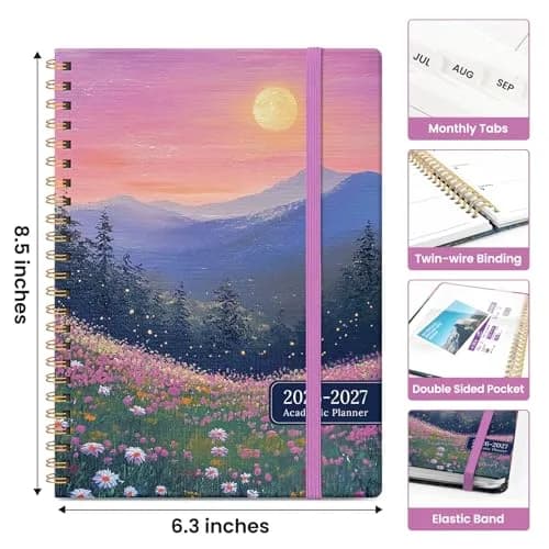 Taja 2026-2027 Academic Planner Monthly Weekly Spiral Hardcover 146 Pages | Organized Planning for Students and Professionals thumbnail 4