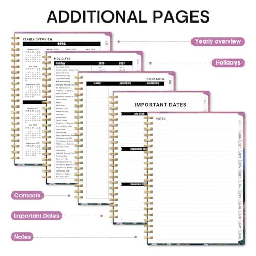 Taja 2026-2027 Academic Planner Monthly Weekly Spiral Hardcover 146 Pages | Organized Planning for Students and Professionals thumbnail 5