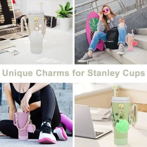 3tyto 13 Pcs Stanley Cup Accessories Set in Azure | Handle Strap & Silicone Boot for 30oz & 40oz Tumblers thumbnail 4