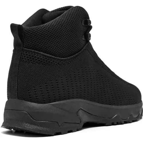 SHULOOK Black Non Slip Work Boots for Men — Size 7 Wide | Restaurant Kitchen Food Service Ankle High thumbnail 4