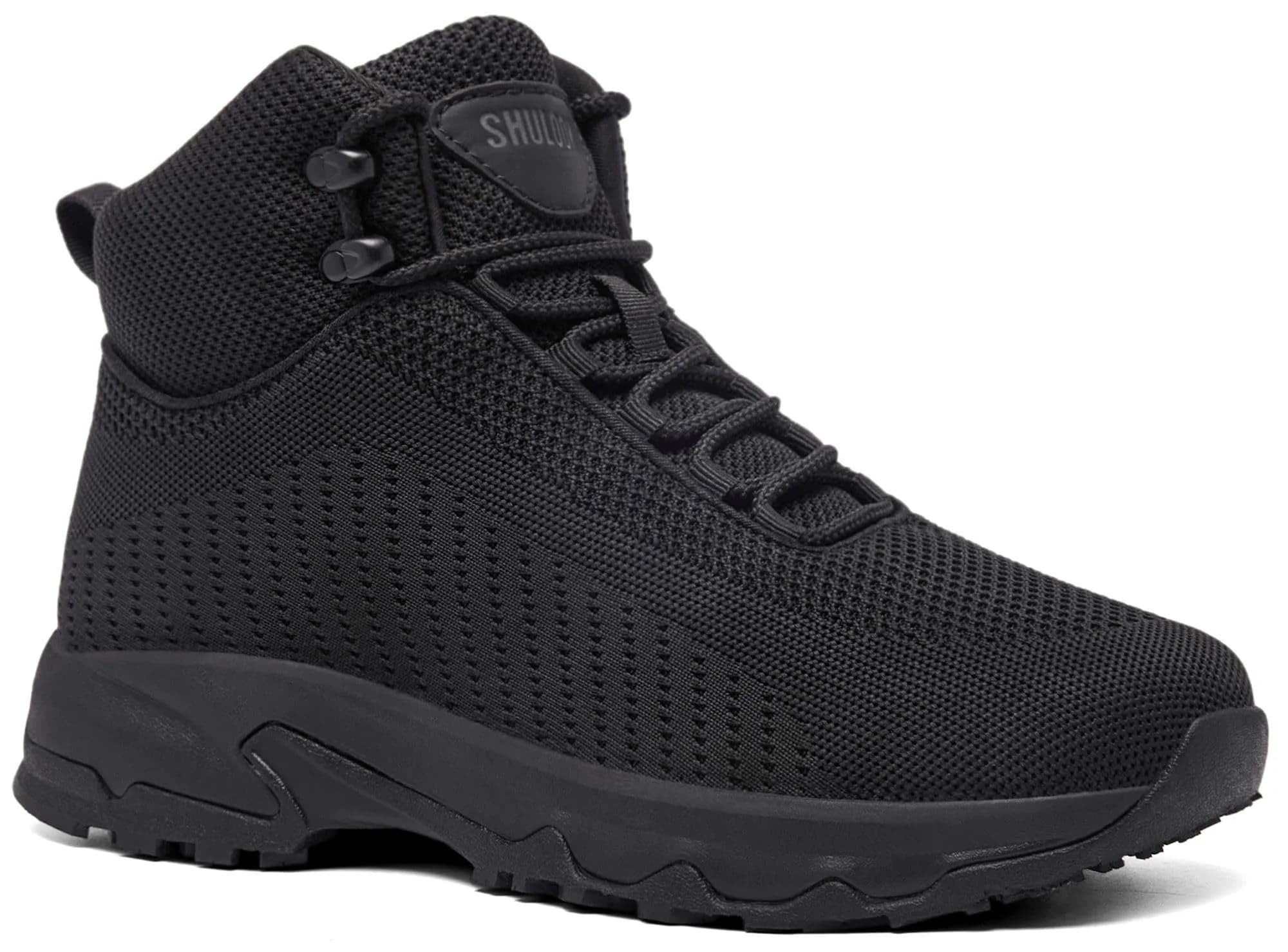 SHULOOK Black Non Slip Work Boots for Men — Size 7 Wide | Restaurant Kitchen Food Service Ankle High - view 7