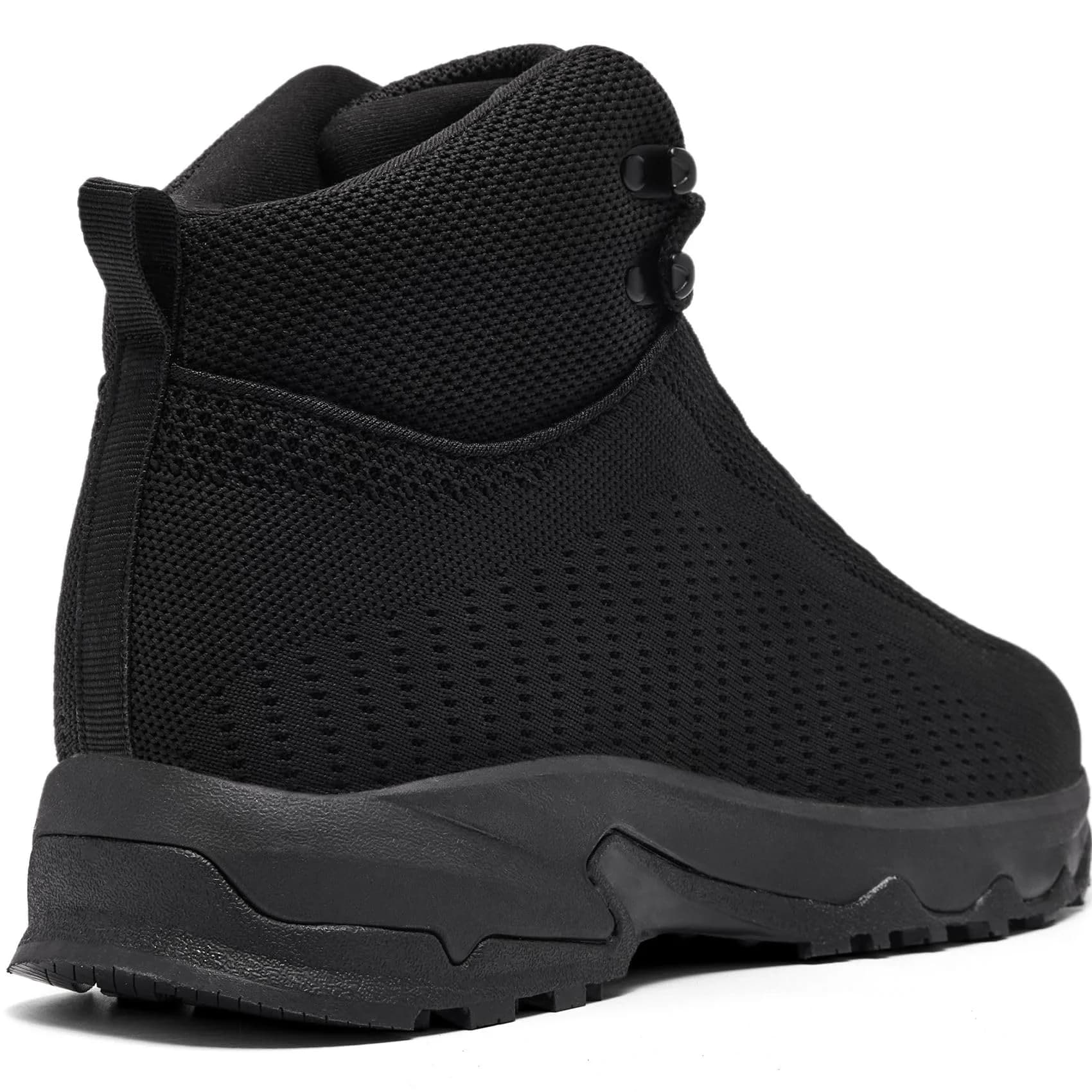 SHULOOK Black Non Slip Work Boots for Men — Size 7 Wide | Restaurant Kitchen Food Service Ankle High - view 4
