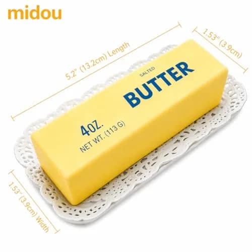 Midou Slow Rising Dumpling Squishy Butter Toy | Soft PU Fidget Toy for Anxiety Relief (5.5 inches) thumbnail 2